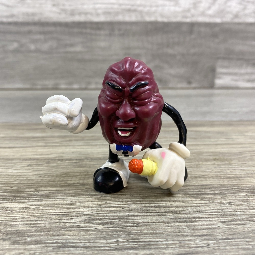 California Raisins  Calrab Microphone Guy PVC Figure 3 inch Applause 1987